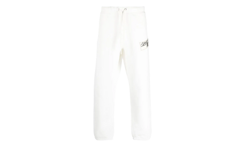 Pantalone in Felpa / Logo-Patch Track Pants "White" MON11
