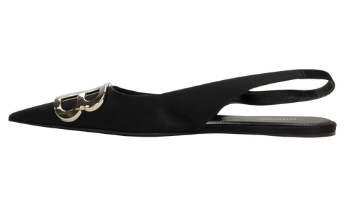 SATIN SLINGBACK BALLERINA FLATS "Black" 566651 WOWM0 1000 69LE 2001