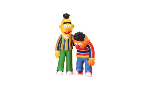 Sesame Street Bert & Ernie Vinyl Figure Set of 2 "Multi-Color" KAWS202449