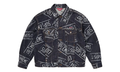 Denim Trucker Jacket "SS26 - License Plate" SU27279