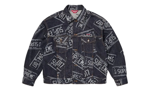Denim Trucker Jacket "SS26 - License Plate" SU27279