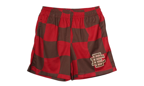 EE Basic Shorts "Red Chocolate Wavy Flag" EE130