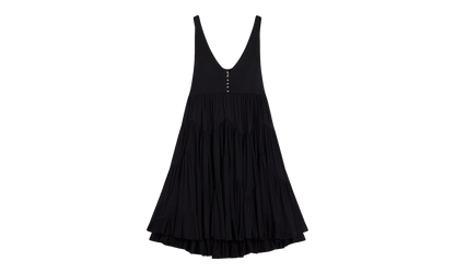 SLEEVELESS GATHERED SHORT DRESS "Black" RW DR0009 4893 P24 10