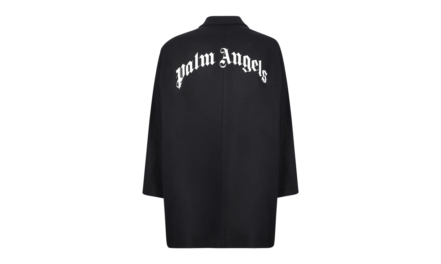 Curved Logo Mens Coat "Black" PMEA187C99FAB0011001