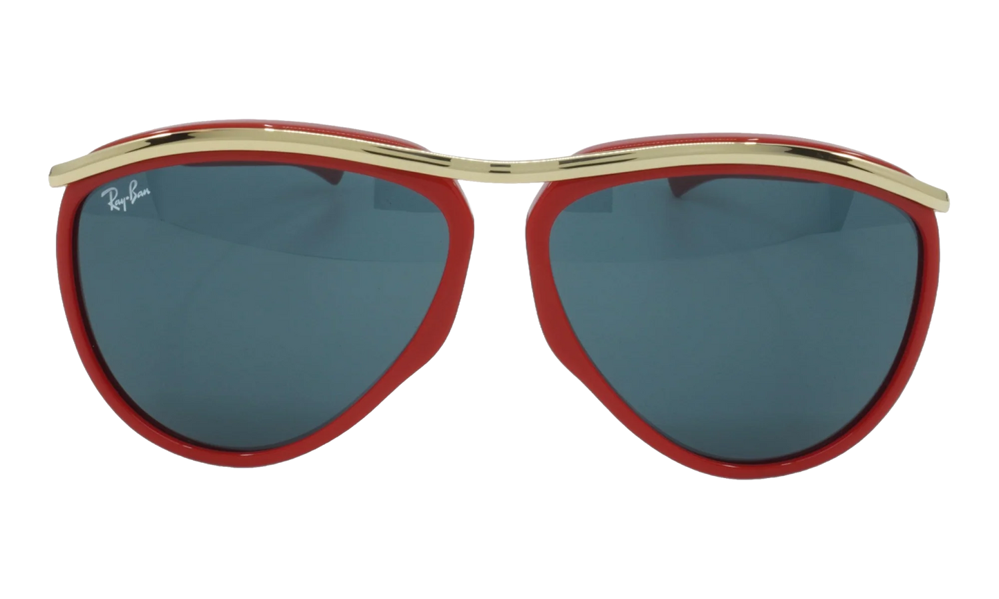AVIATOR OLYMPIAN SUNGLASSES "POLISHED RED" RB2219-1243R5_59