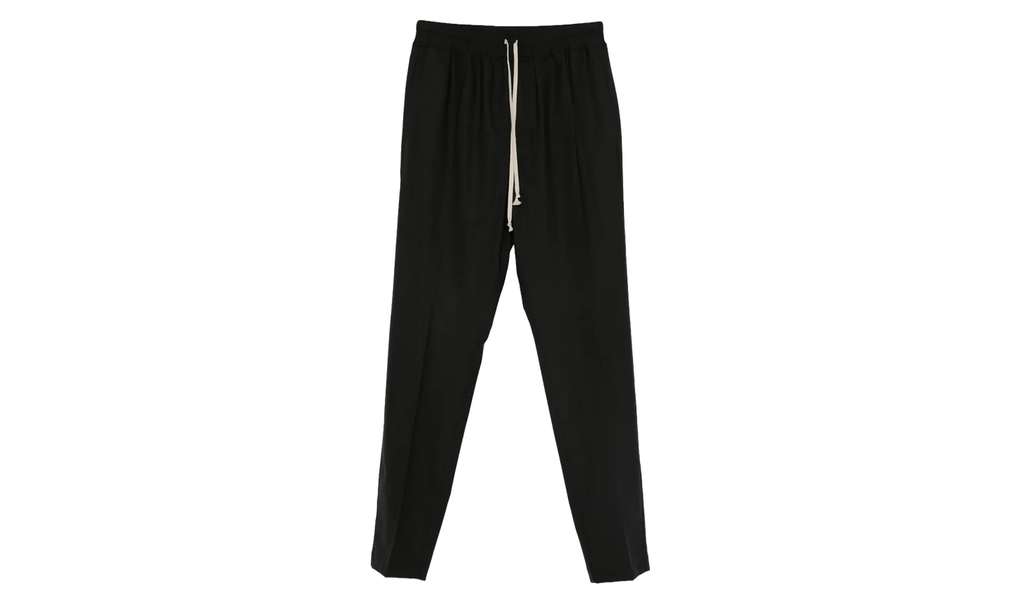 Wool Drawstring Slim Long Pants "Black" RU02E1390 ZL 09