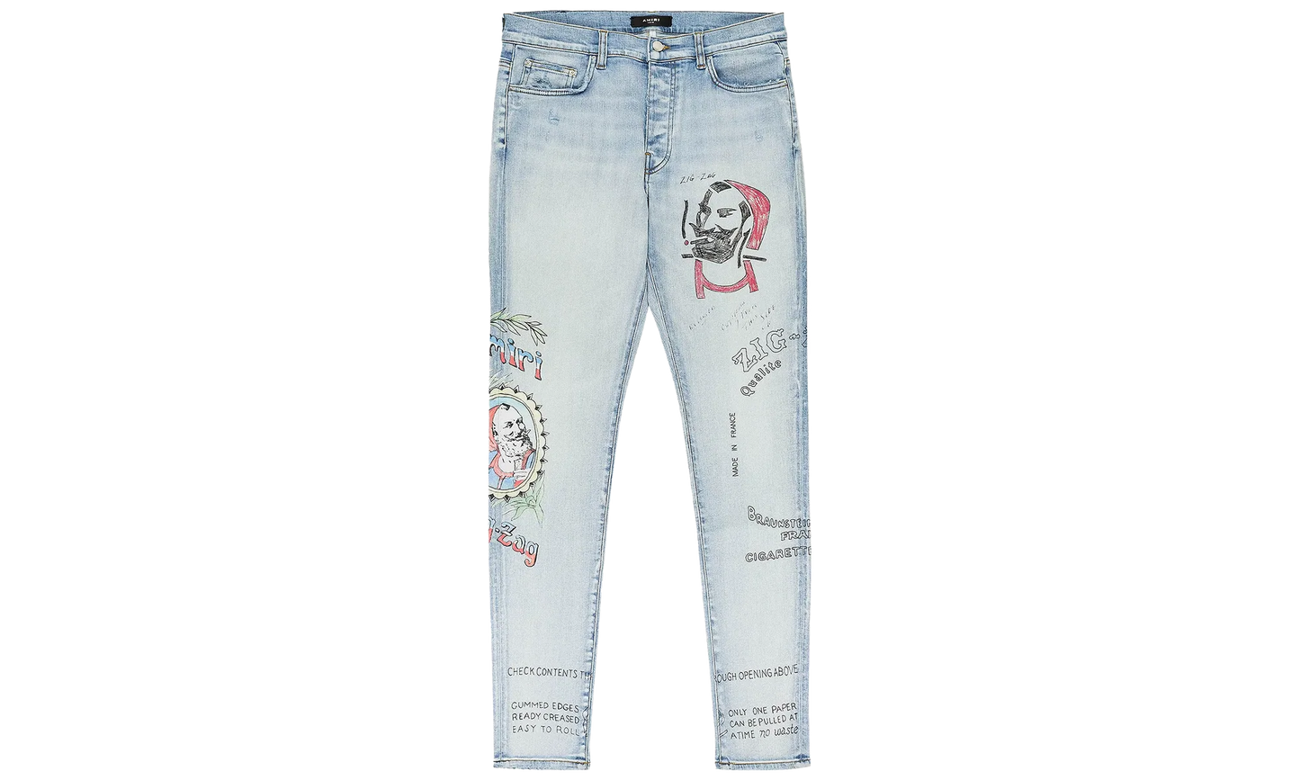 ZIG ZAG JEAN "Light Indigo" SS22MDS023
