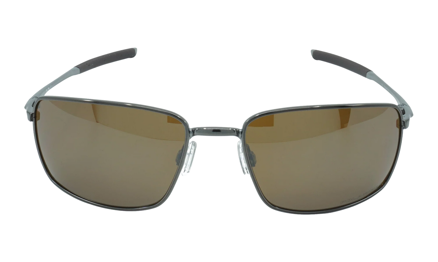 Square Wire Polarized Sunglasses "Gunmetal / Tungsten Iridium" OO4075 06