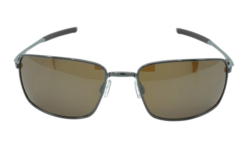 Square Wire Polarized Sunglasses "Gunmetal / Tungsten Iridium" OO4075 06
