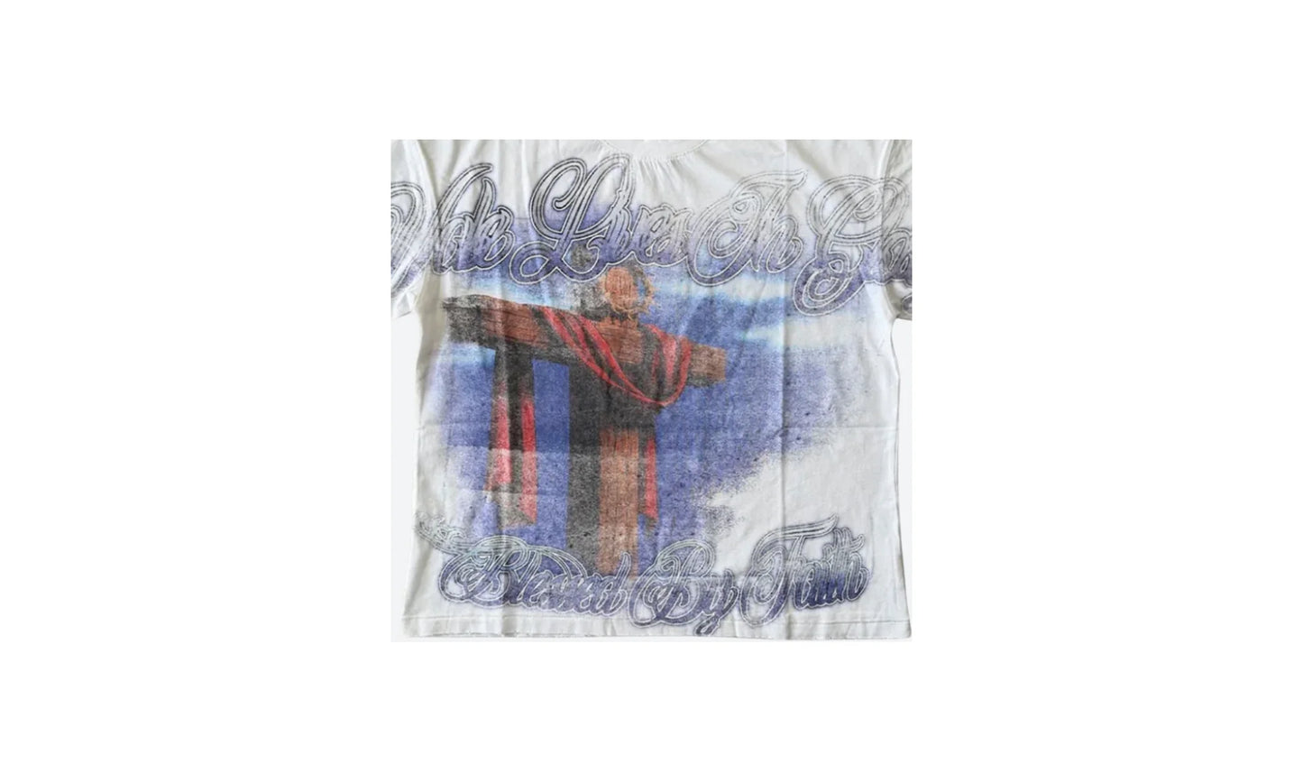 Lives in Glory Blessed by Faith T-Shirt "White" MPBECWQD