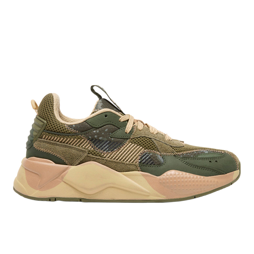 RS X Rain Map Camo Lace Up Sneakers