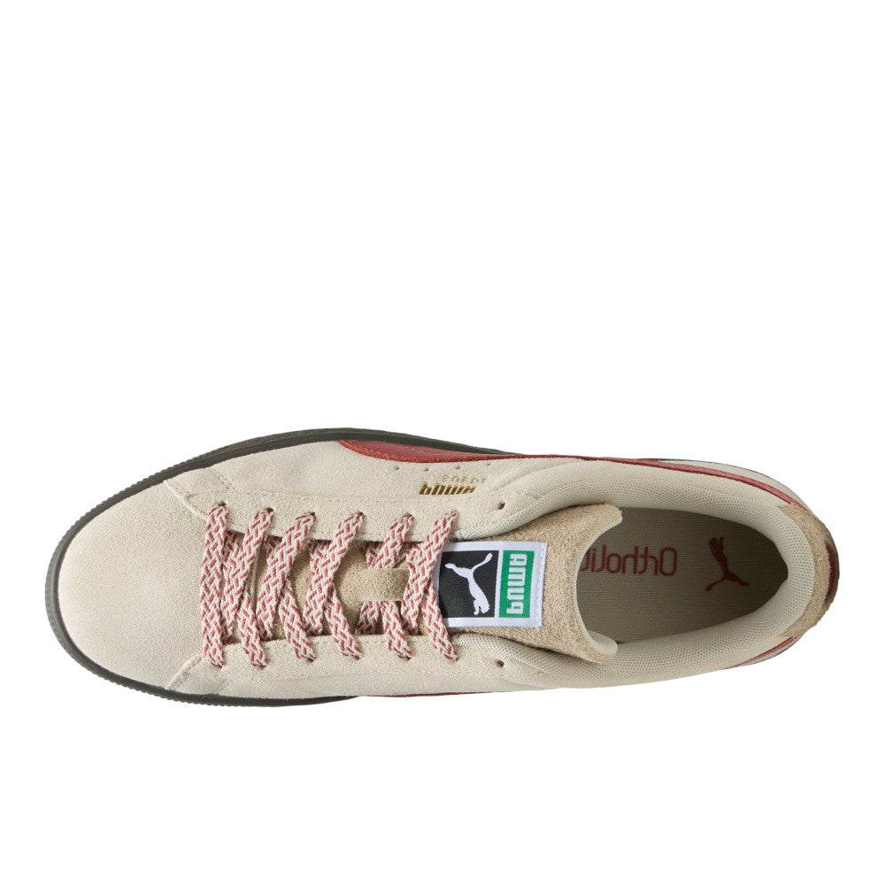 Suede Fuzzy Lace Up Sneakers