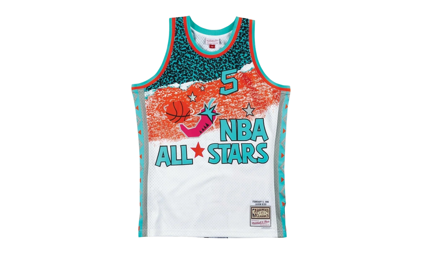 NBA Sublimated Jason Kidd Swingman Jersey "1996 All Star West - White" SMJYNG18436 ASWWHIT96JKI
