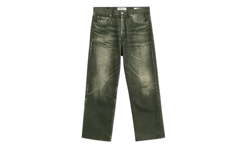 Digital Aurora Print Third Cut Jeans "Black" M2265TD