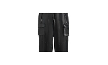 Leather Sennet II Black Cargo Pants "Black" KITH15