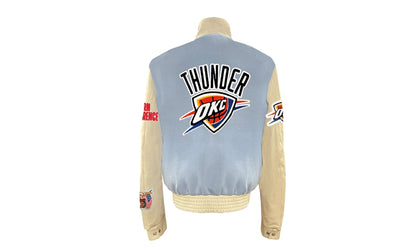 Oklahoma City Thunder Wool & Leather Varsity Jacket "Baby Blue" NBA OKL THU 104