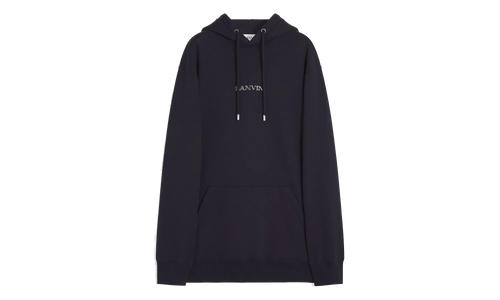 EMBROIDERED OVERSIZED HOODIE "Black" RU HO0009 J110 P24 10