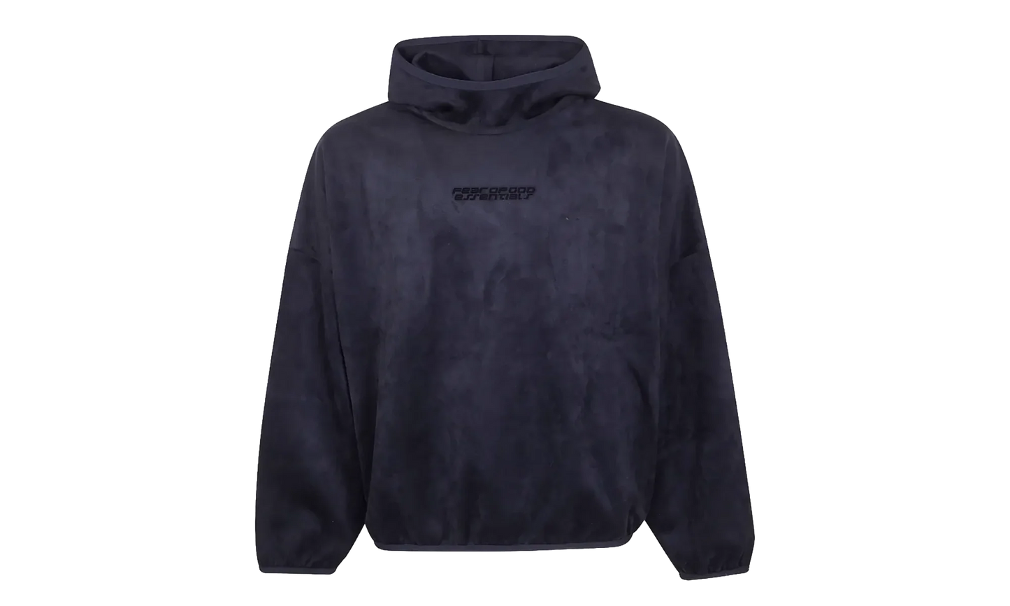Suede Fleece Modern Hoodie "Vintage Black" 192HO256941F