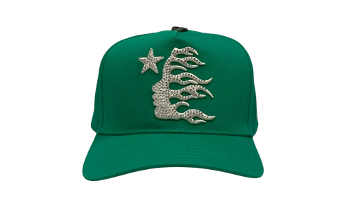 Rhinestone Snapback Hat "Green" HSR143