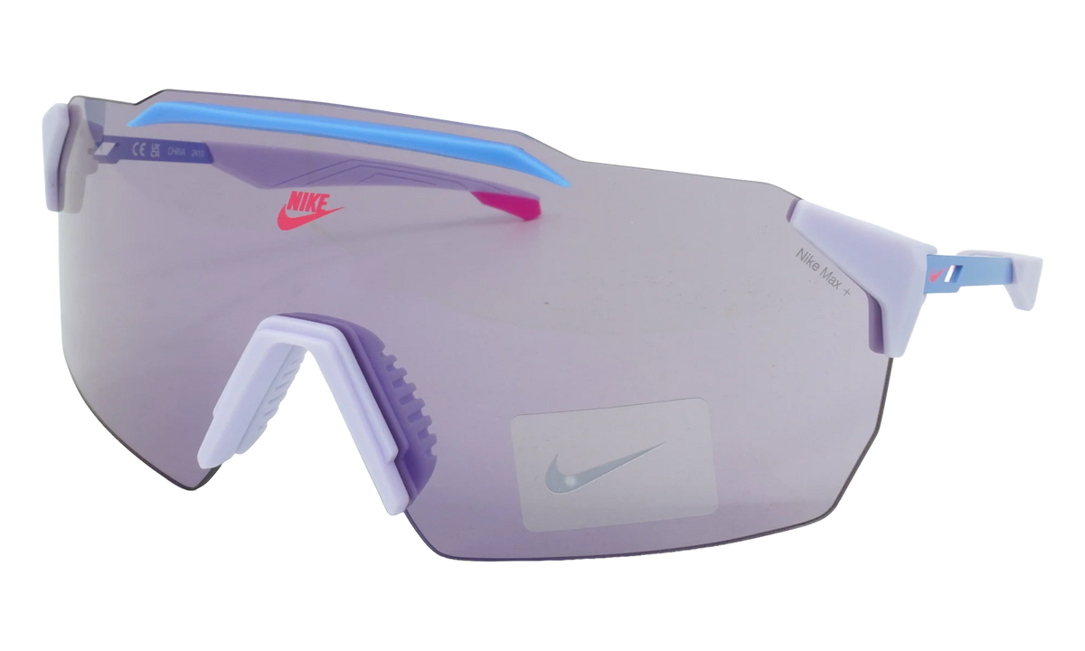 Limitless Shield Mirrored Sunglasses "Amethyst Tint / Blue Flash" IB3521X 538