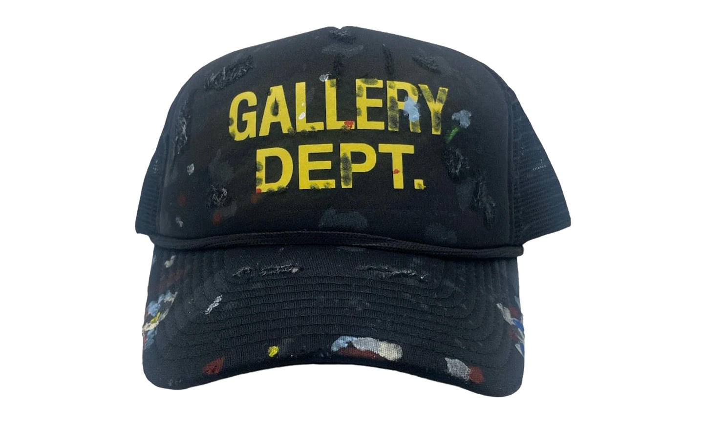 Distressed Paint Splatter Trucker Hat "Black" GD133