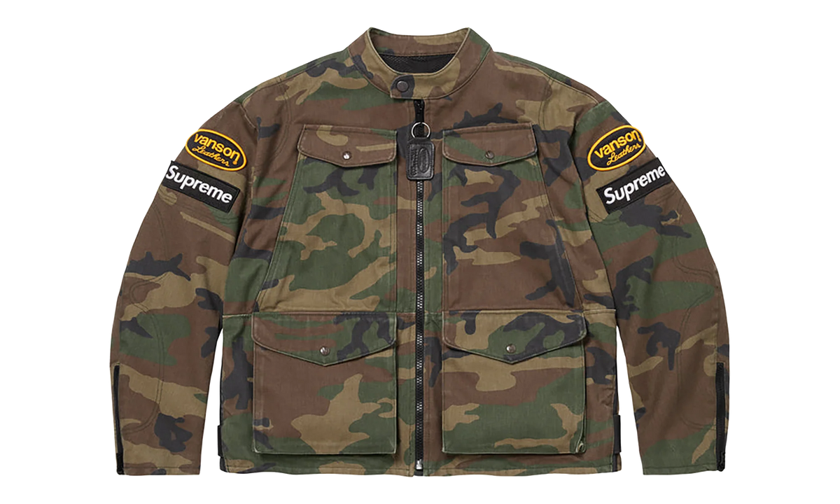 Vanson Leathers® Cordura® Jacket "SS26 - Woodland Camo" SU27115
