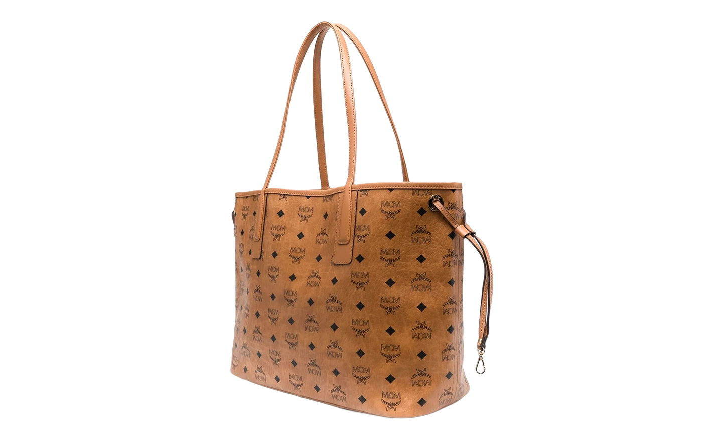Liz Vi Shopper Reversible Bag "COGNAC - Medium" MWPCSVI01 COGNAC