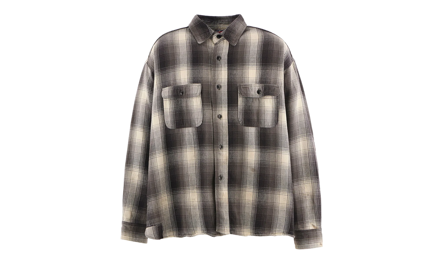 BerBerJin Check Flannel Shirt "Black" SM HR1 0000 C52