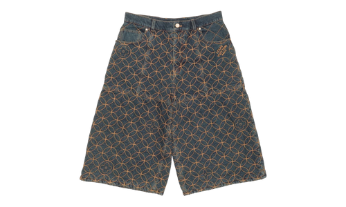 Dandy Quilted Jeans Shorts "Deep Indigo" 1AILV7
