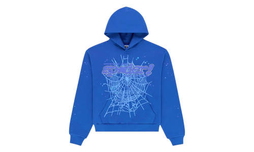 Rhinestone Punk V2 Hoodie "Blue" SP5der408