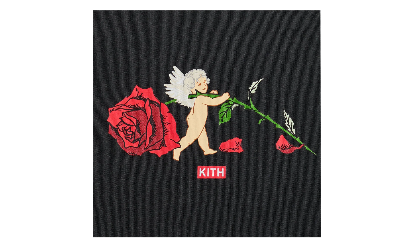Cupid Rose Long Sleeve Tee "Black" khm034591 001