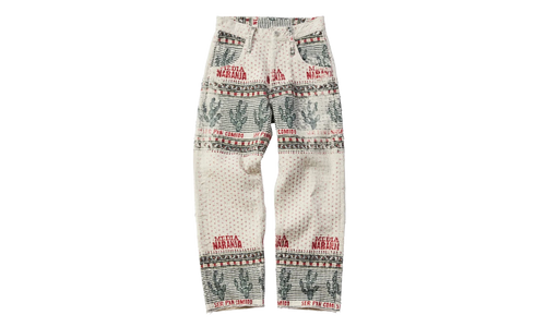 Naranja Double Cloth Denim Pants "Beige" 963576