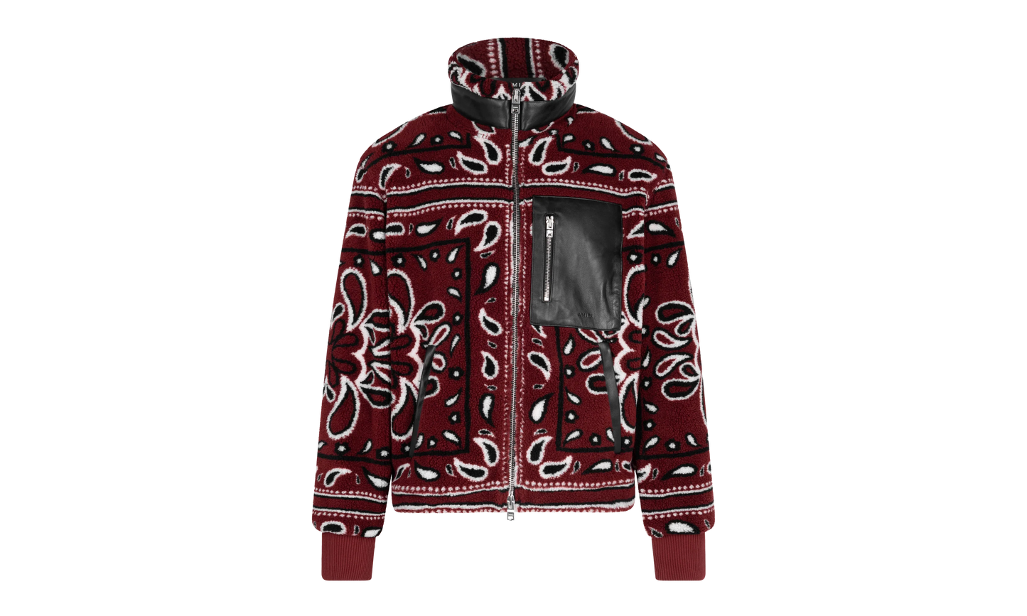 Fleece Zip Up Jacket "Red" MKF009 643