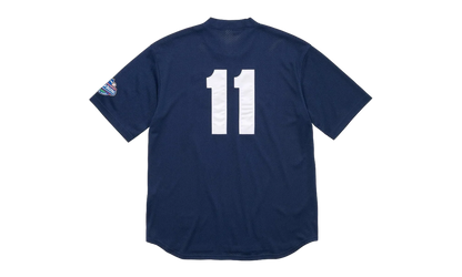 S Logo Baseball Henley T-shirt "FW24 - Navy" SU27426