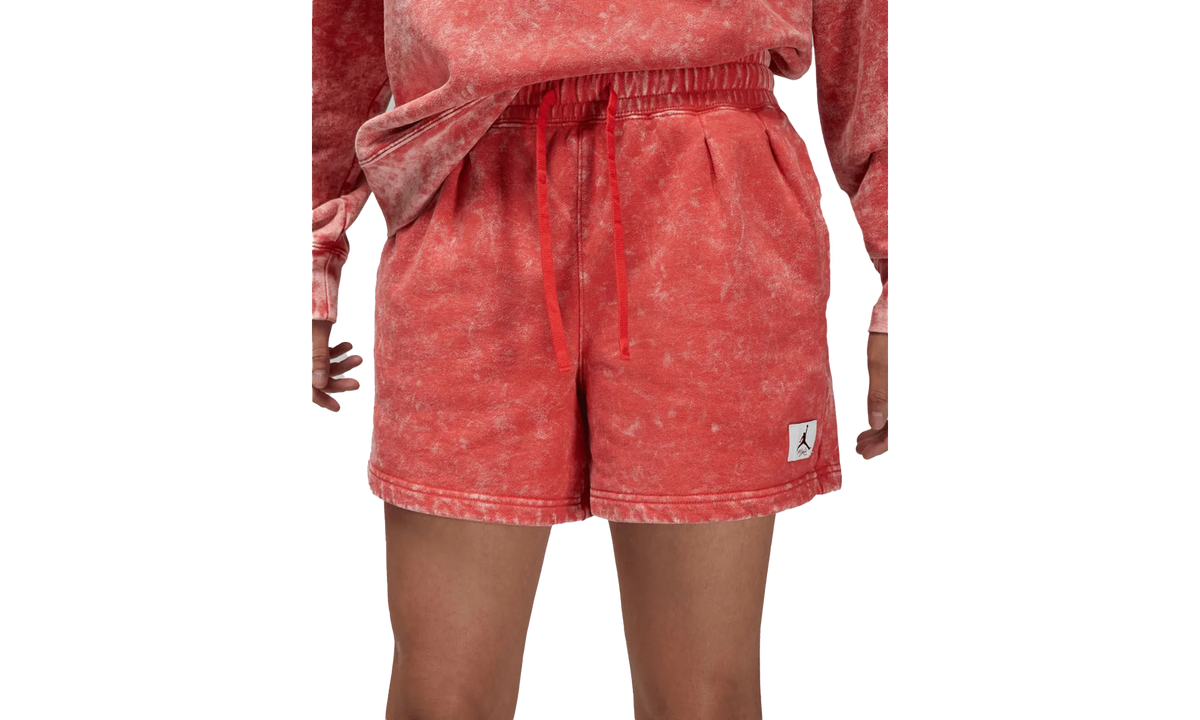 Jordan Washed Fleece Shorts WMNS "Red" DQ4613 605