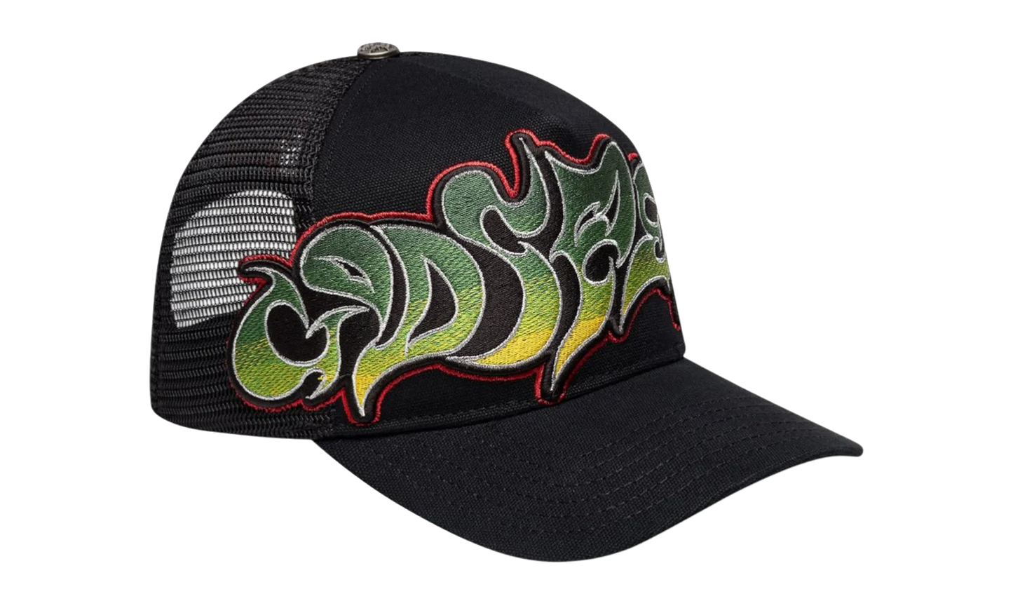 GS Neo Trucker Hat "Black / Yellow / Red" GS133