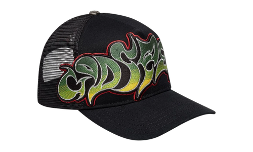 GS Neo Trucker Hat "Black / Yellow / Red" GS133