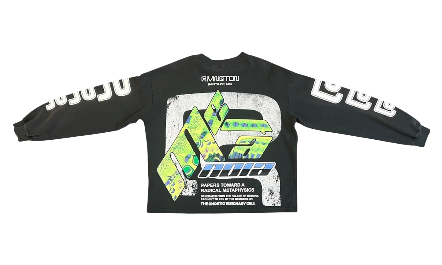 Radical Paper Garden Long-Sleeve Tee "Faded Black" RDCL LS06 FBLK