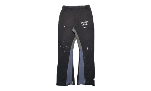 GD Logo Paint Splatter Flare Sweatpants (2024) "Washed Black White Multi" GDGDLFSWB