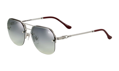 CEO Bevel Rimless Drill Mount 18KT "White Gold / Pastel Gray Gradient Flash Silver" DMCE2 0007 48B1