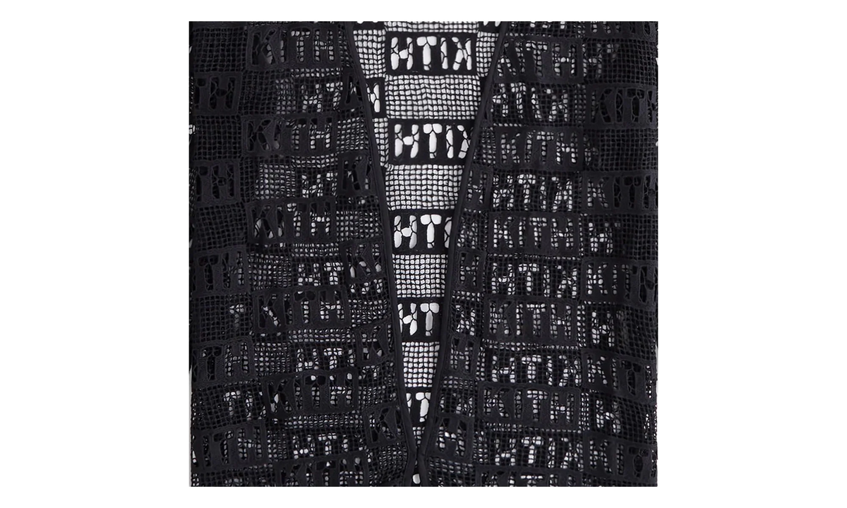 Ethan Logo Lace Cardigan WMNS "Black" KITH115