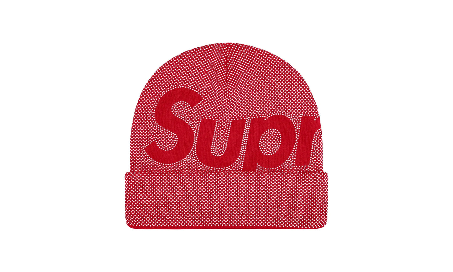 Studded Knockout Big Logo Beanie "FW25 - Red" SU26790