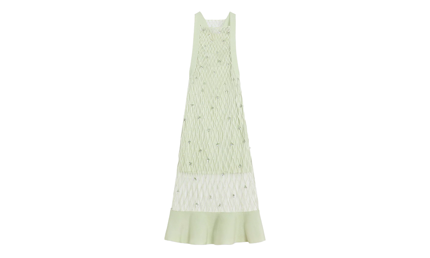 EMBROIDERED CAGE KNIT DRESS "AMANDE" RW DR9033 K033 E24 610