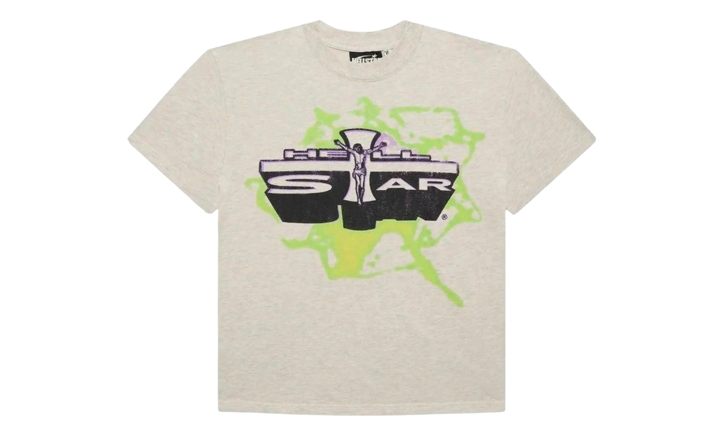 Jesus Emblem T-Shirt "Grey / Green / Purple" HSR218
