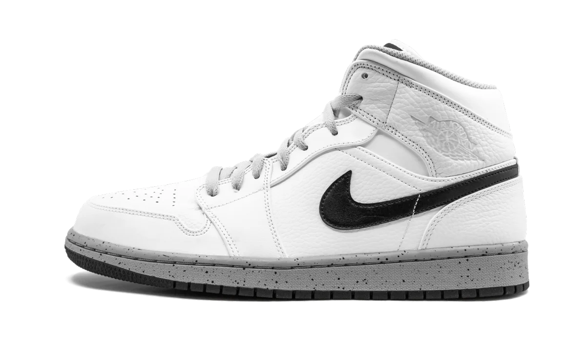 Air Jordan 1 Mid "White/Cement" 554724 115