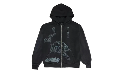 Travis Scott Cactus Jack x Fragment x Takashi Murakami Reborn Zip Hoodie "Black" CPFM45