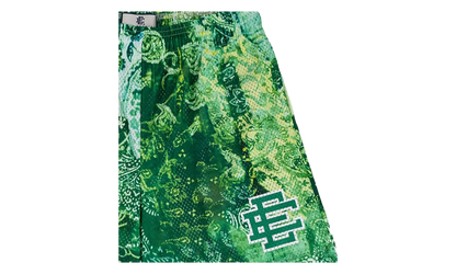 EE Basic Shorts "Neon Green Paisley" EE236