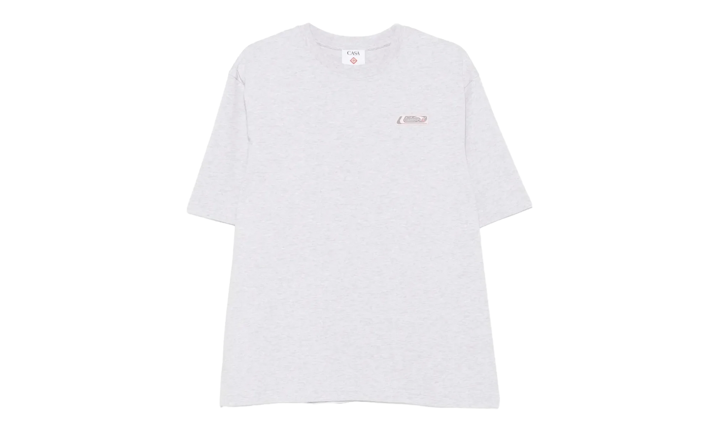 PVC Patch Grey Marle Jersey T-Shirt "Grey" MAW25 JTS 044 02