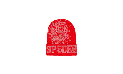 Rhinestone Web Beanie "Red" SP5der49