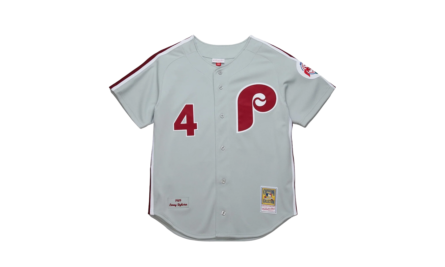 MLB Lenny Dykstra Jersey "1989 Philadelphia Phillies - Chrome" AJY17194 PPH89LDYCHRM
